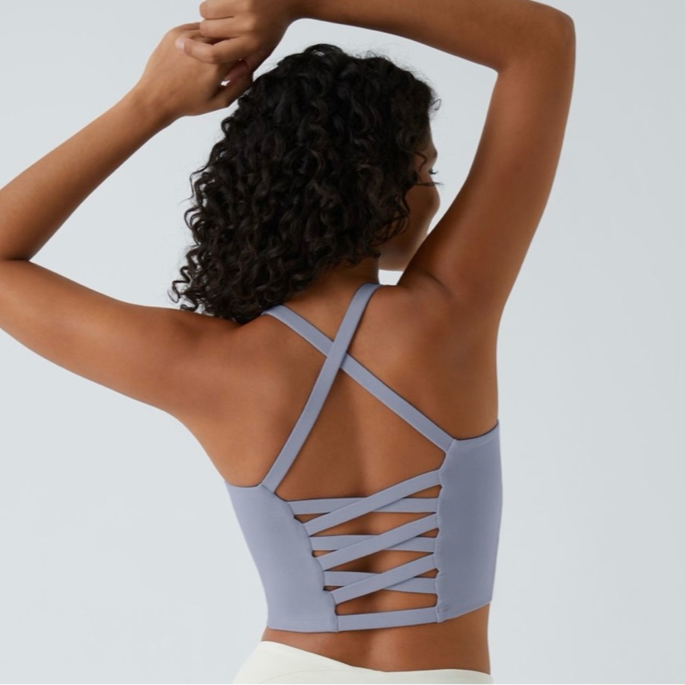 Crisscross Backless Cropped tank top
